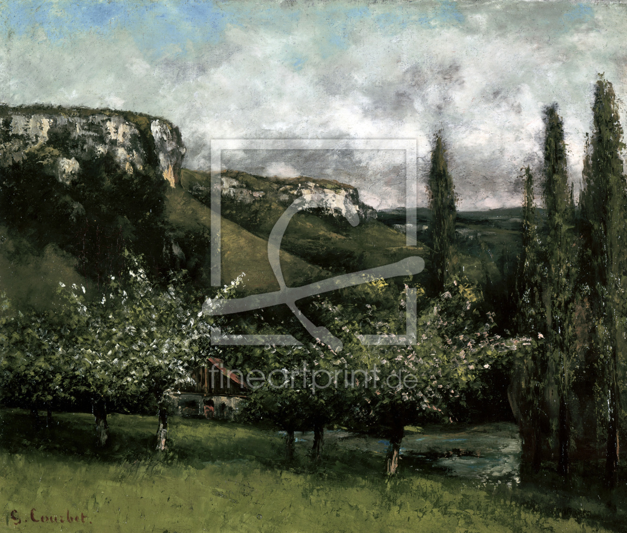 Bild-Nr.: 30008951 Gustave Courbet / Apple Orchard erstellt von Courbet, Gustave