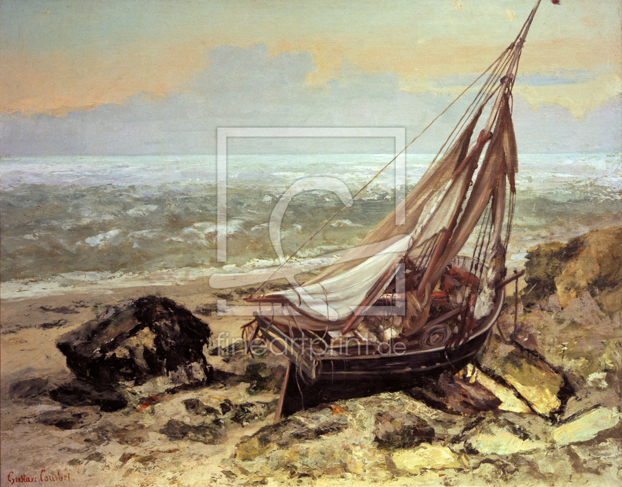 Bild-Nr.: 30008985 Gustave Courbet / The Fishing Boat erstellt von Courbet, Gustave