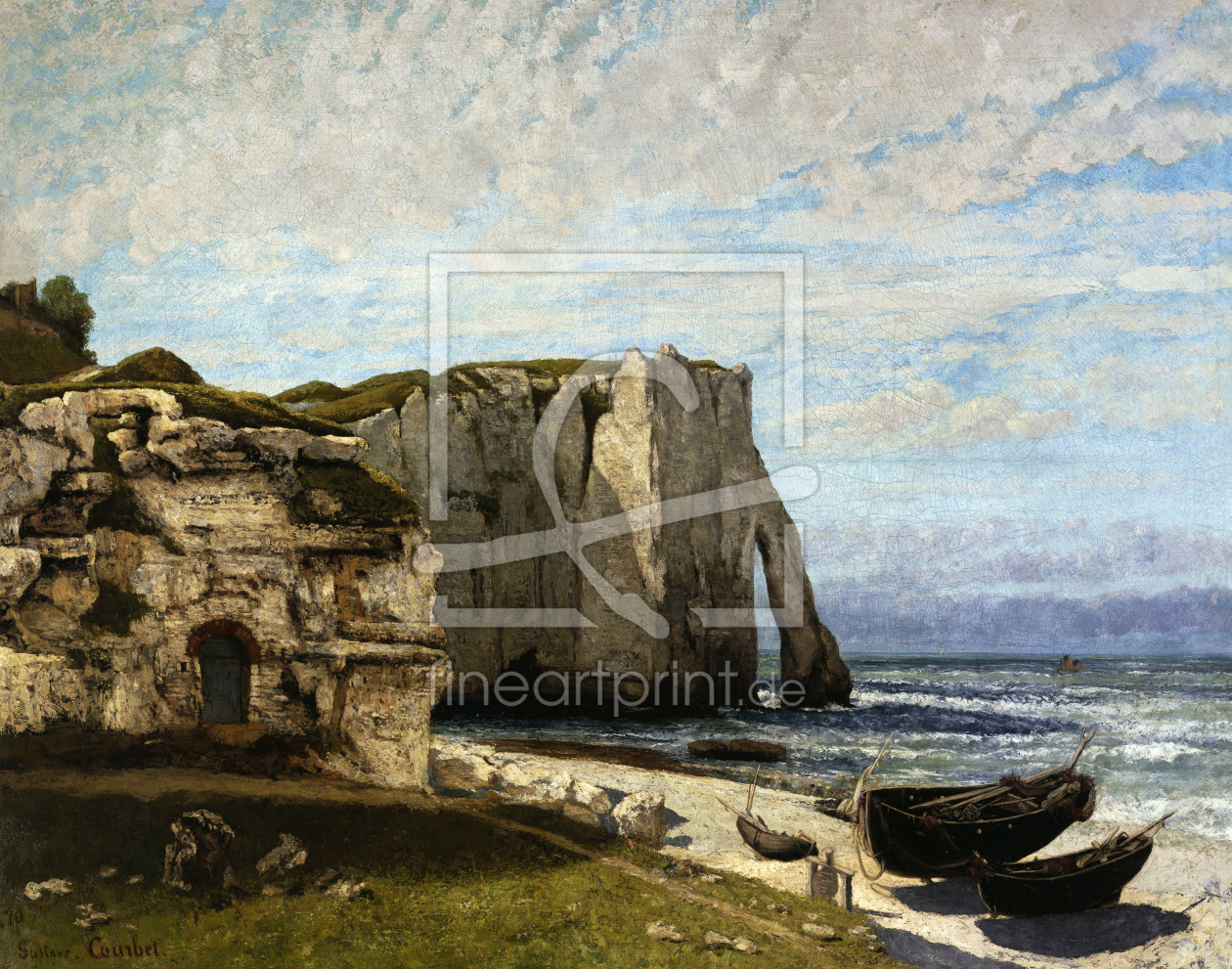 Bild-Nr.: 30008993 Courbet / Cliff at Etretat erstellt von Courbet, Gustave