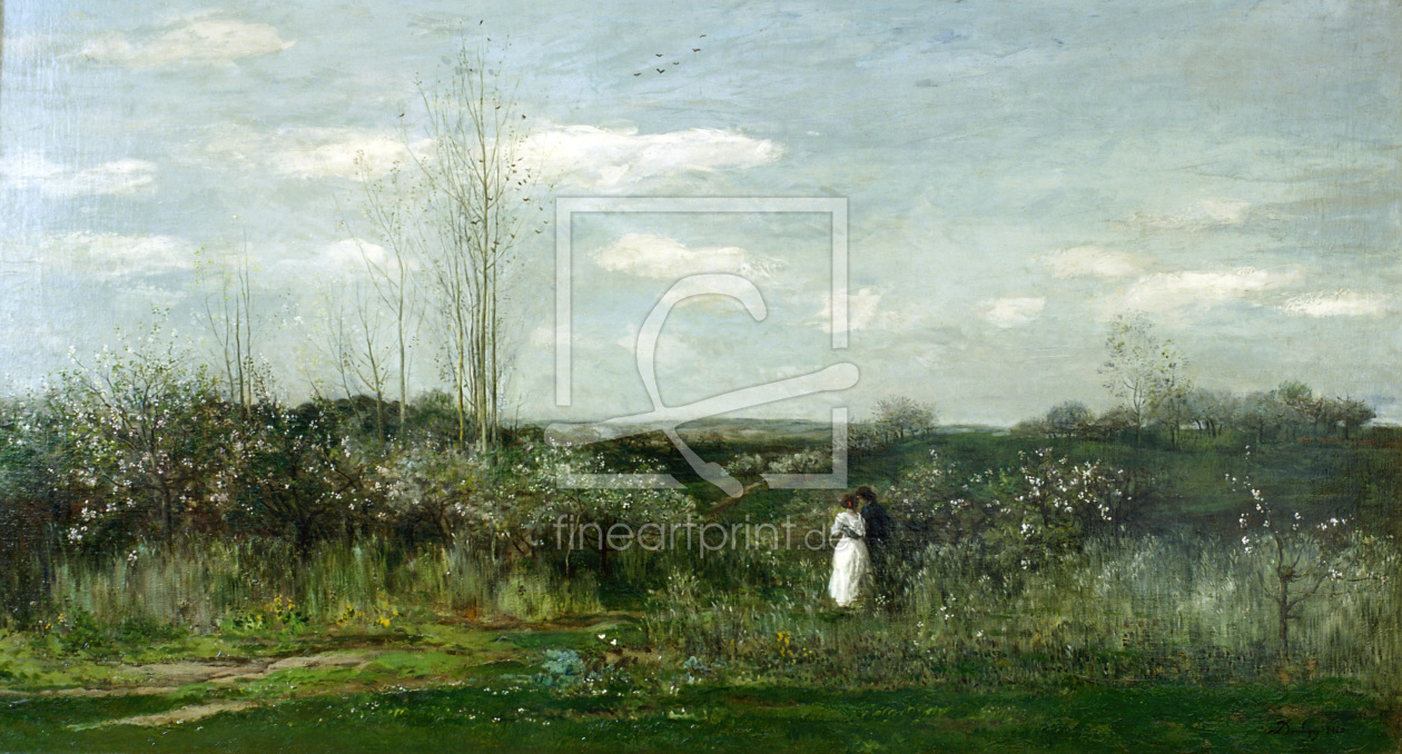 Bild-Nr.: 30008999 C.F.Daubigny / Spring Landscape / 1862 erstellt von Daubigny, Charles-FranÃ§ois