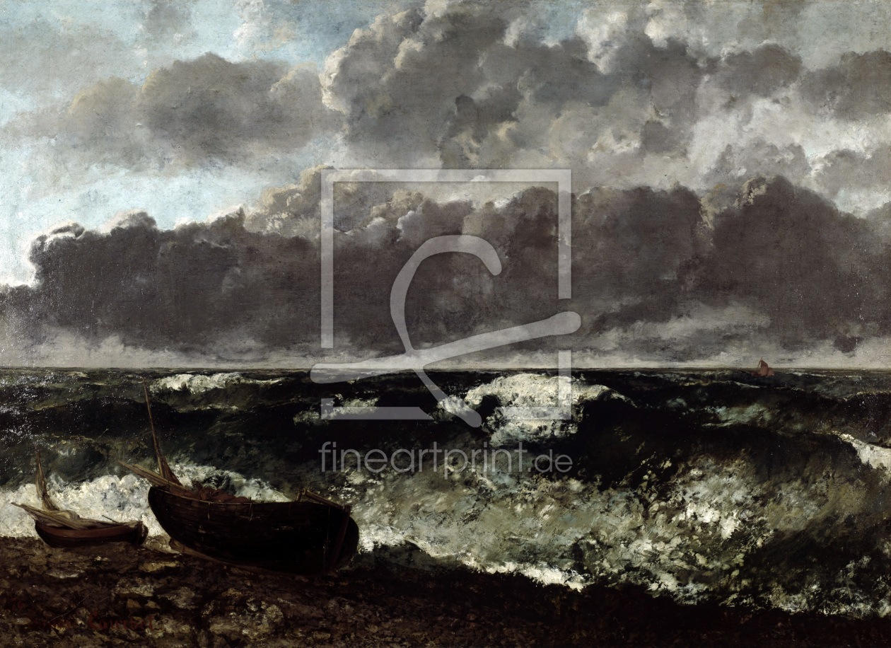 Bild-Nr.: 30009011 Courbet / Stormy Sea or The Wave / 1870 erstellt von Courbet, Gustave