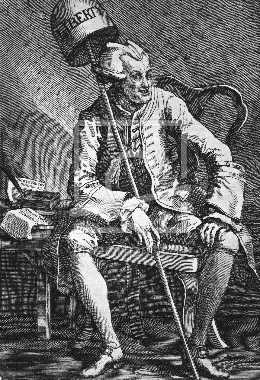 Bild-Nr.: 30009156 John Wilkes / Etching by Hogarth / 1763 erstellt von Hogarth, William