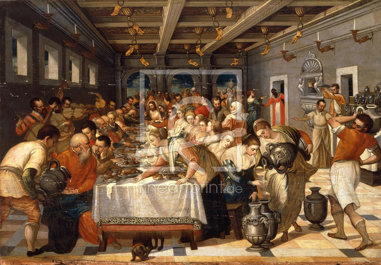 Bild-Nr.: 30009379 Wedding at Canaan / Ptg.aft.Tintoretto erstellt von Tintoretto, Jacopo