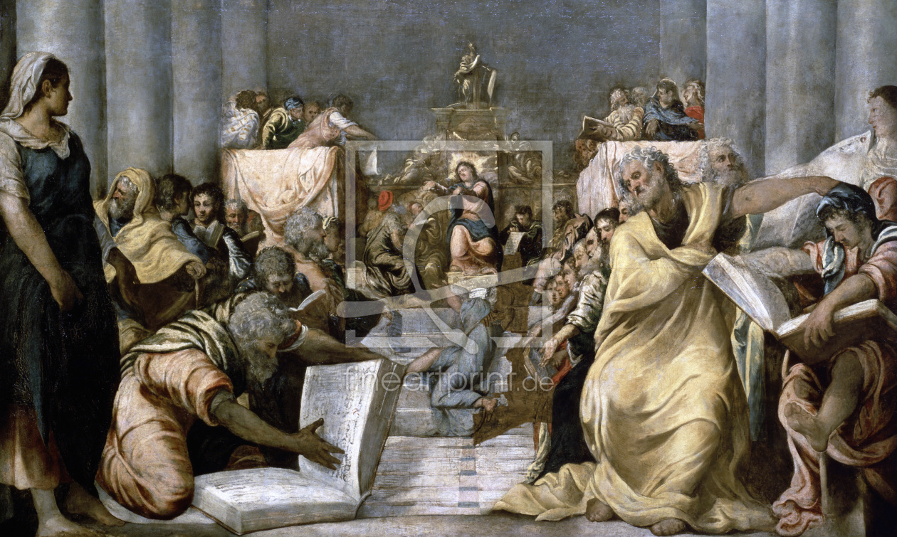 Bild-Nr.: 30009395 Tintoretto / Jesus in the Temple erstellt von Tintoretto, Jacopo