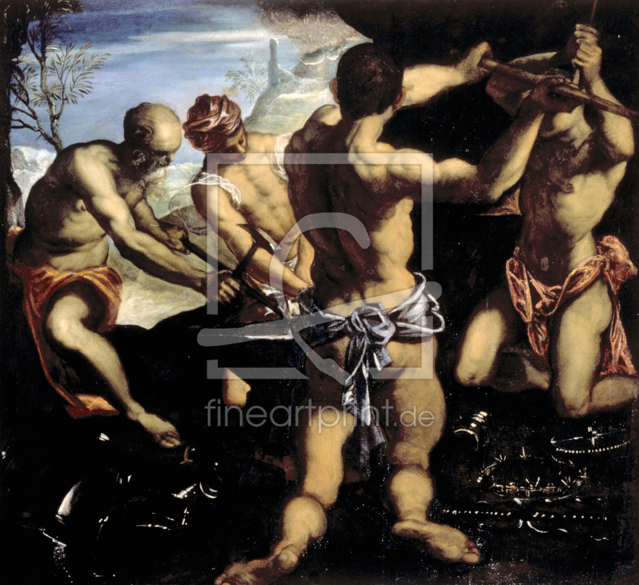 Bild-Nr.: 30009411 Tintoretto / Forge of Vulcan / 1576 erstellt von Tintoretto, Jacopo