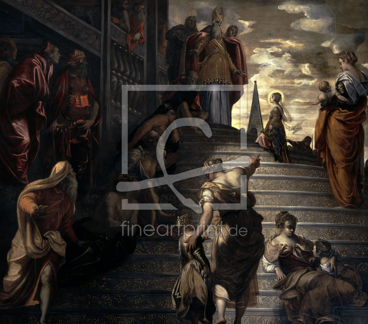 Bild-Nr.: 30009423 Tintoretto / Mary in the Temple erstellt von Tintoretto, Jacopo