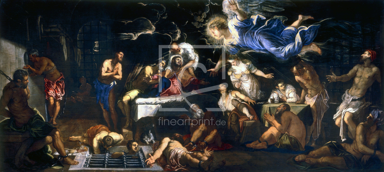 Bild-Nr.: 30009487 Tintoretto / St.Roche in the Dungeon erstellt von Tintoretto, Jacopo