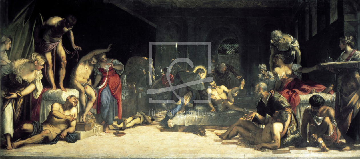 Bild-Nr.: 30009493 Tintoretto / St.Roche healing the Plague erstellt von Tintoretto, Jacopo