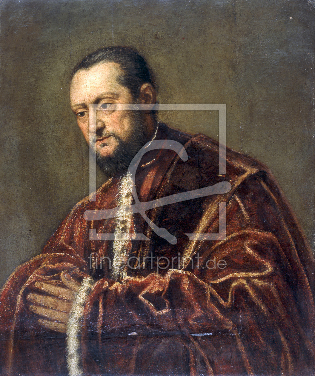 Bild-Nr.: 30009511 J.Tintoretto / Alderman Praying / Ptg. erstellt von Tintoretto, Jacopo