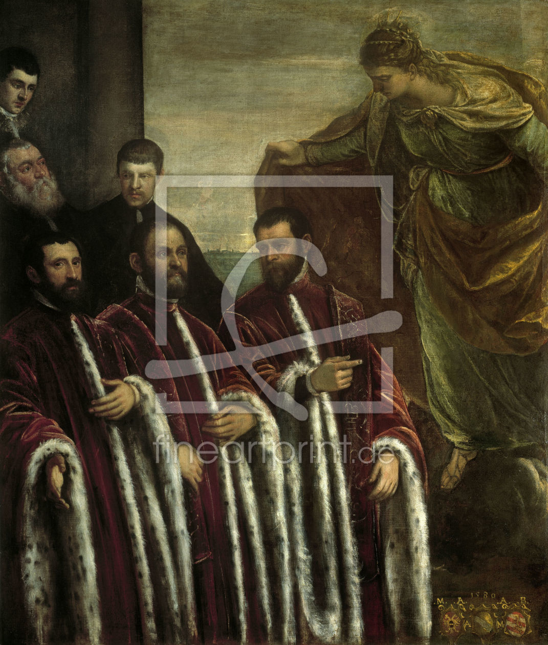 Bild-Nr.: 30009527 Tintoretto / Treasurers & St.Justina erstellt von Tintoretto, Jacopo
