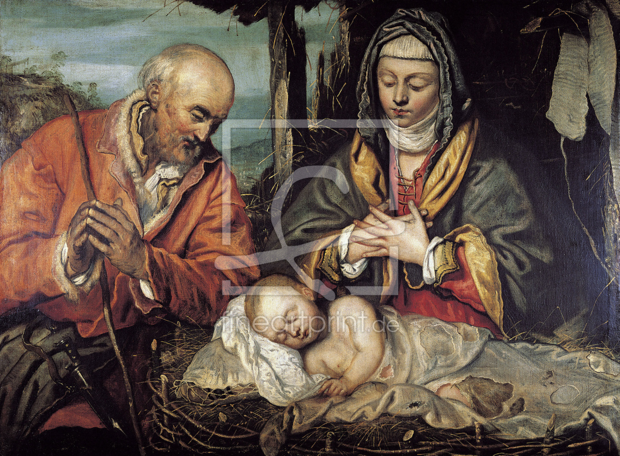 Bild-Nr.: 30009565 Tintoretto, Anbetung des Kindes erstellt von Tintoretto, Jacopo