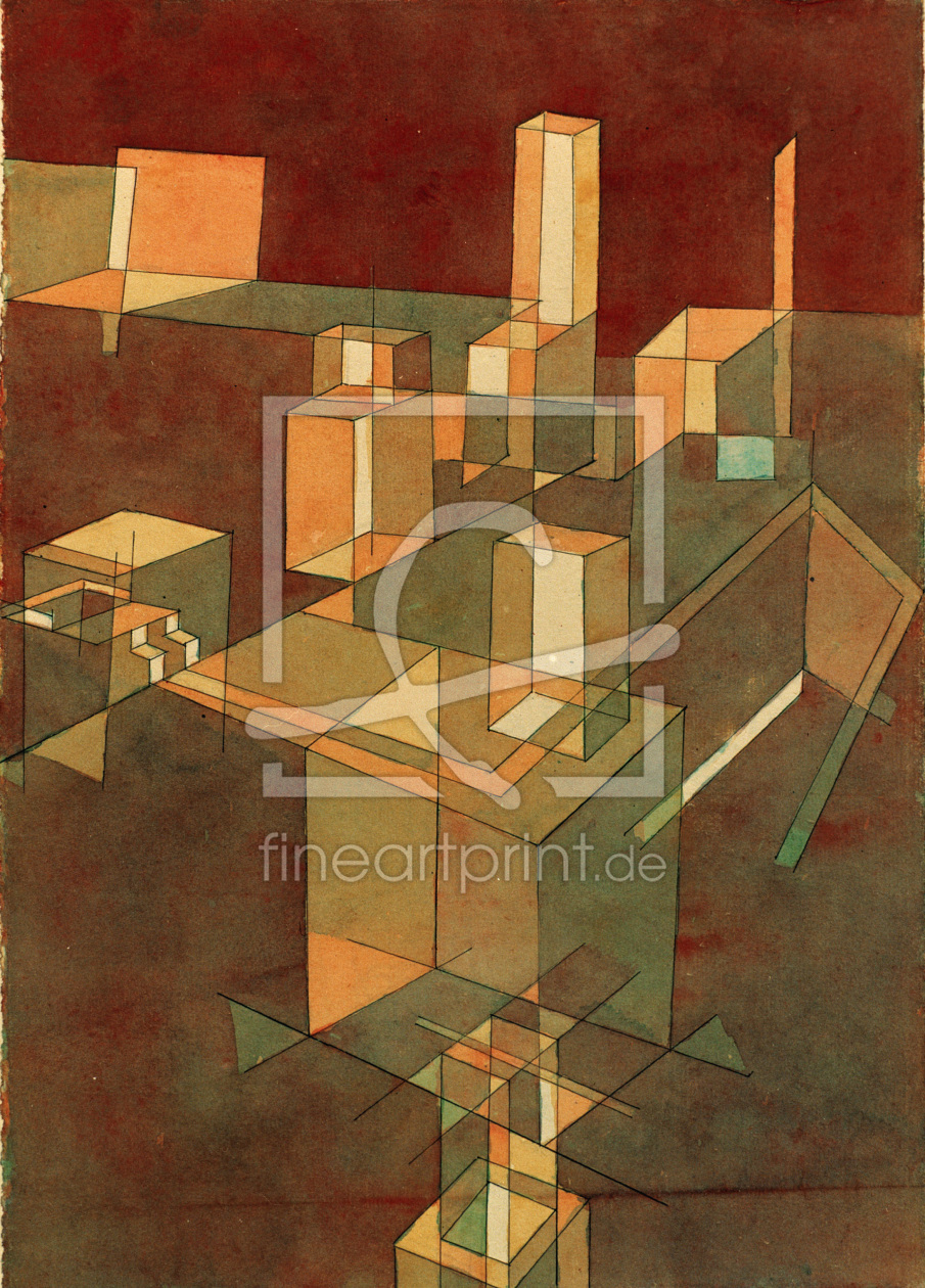Bild-Nr.: 30009584 Klee, Italian City / Watercol./ 1928 erstellt von Klee, Paul