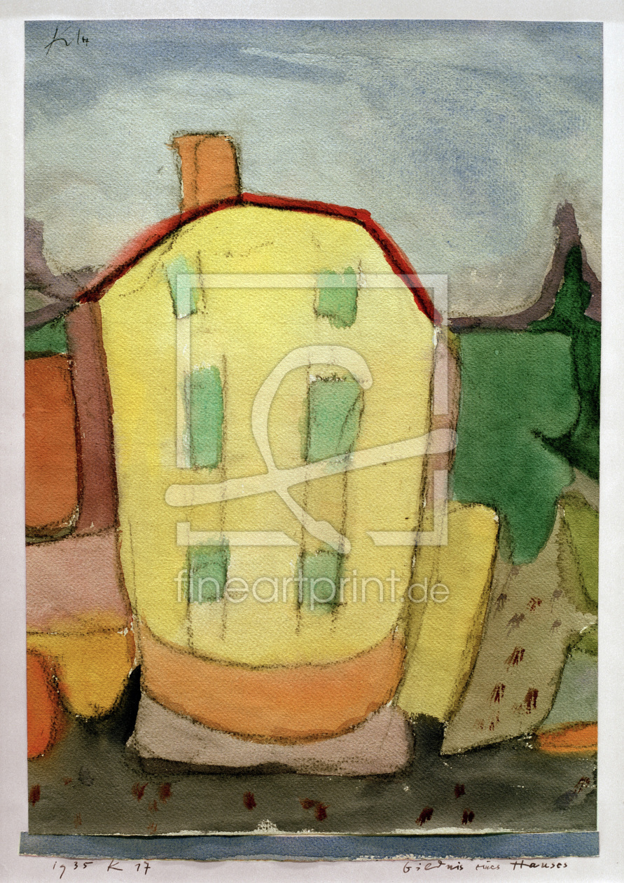 Bild-Nr.: 30009586 Paul Klee, House / 1935 erstellt von Klee, Paul