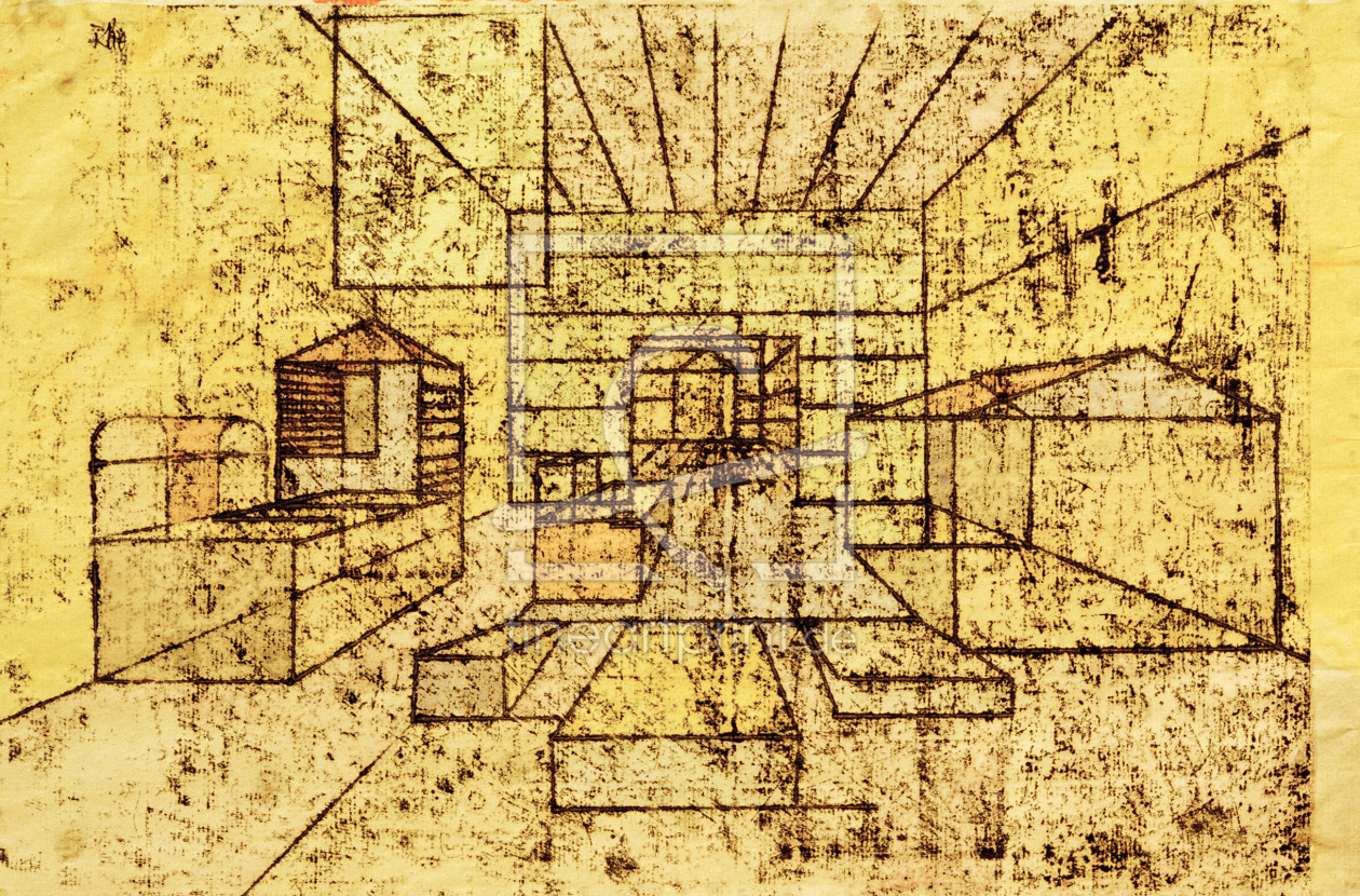 Bild-Nr.: 30009630 P.Klee,Raum der HÃ¤user (Space of Houses) erstellt von Klee, Paul