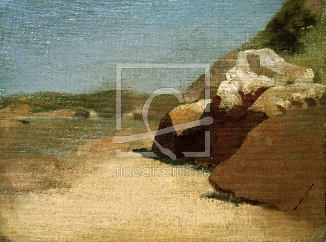 Bild-Nr.: 30009648 O.Redon, Rocks in the Bretagne erstellt von Redon, Odilon