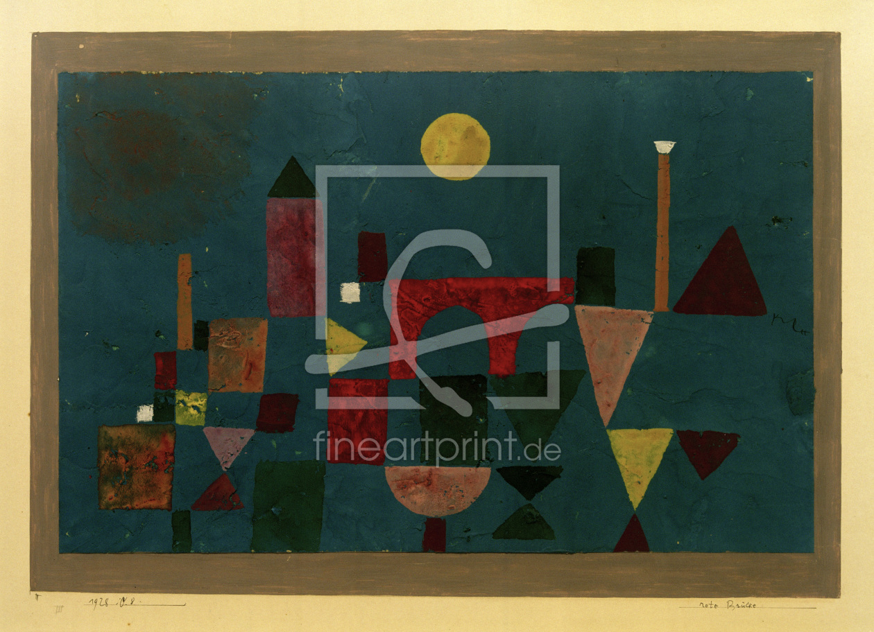 Bild-Nr.: 30009796 P.Klee, Red Bridge / 1928 erstellt von Klee, Paul