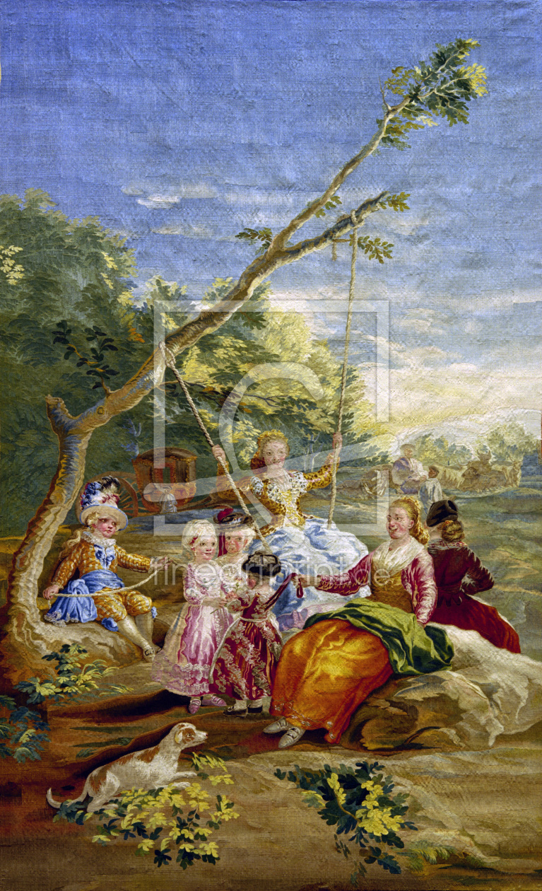 Bild-Nr.: 30009824 F.de Goya, The Swing / Tapestry erstellt von Goya, Francisco de
