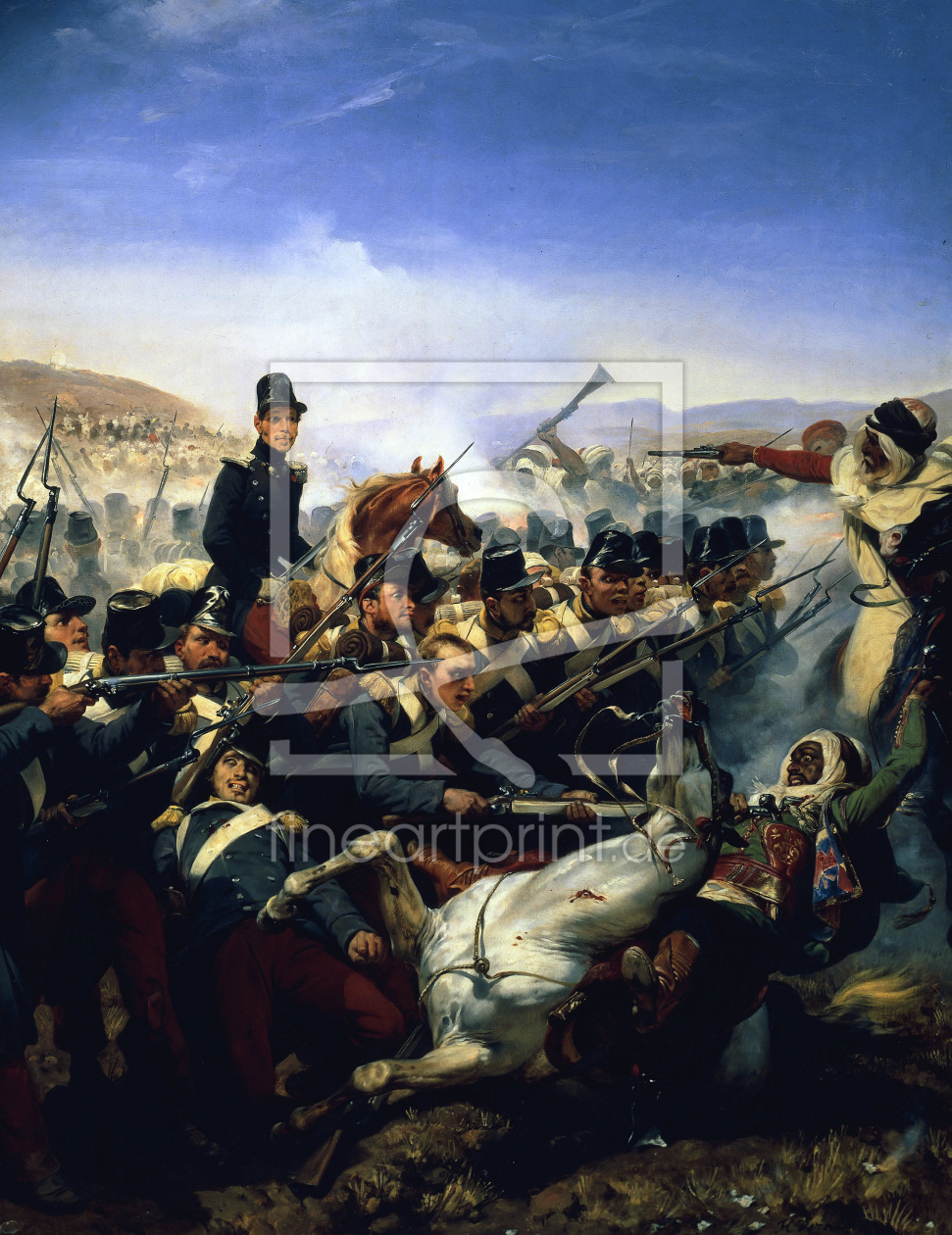 Bild-Nr.: 30009859 Battle at Somah 1836 / Vernet / Painting erstellt von Vernet, Horace