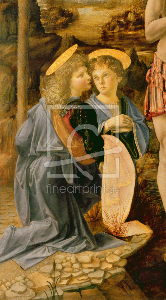 Bild-Nr.: 31000011 The Baptism of Christ by John the Baptist, c.1475 erstellt von da Vinci, Leonardo