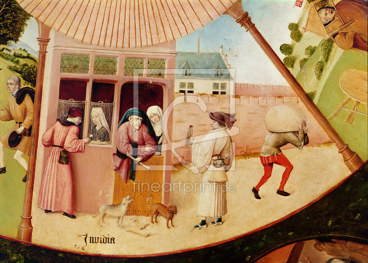 Bild-Nr.: 31000072 Envy, detail from the Table of the Seven Deadly Sins and the Four Last Things, c erstellt von Bosch, Hieronymus