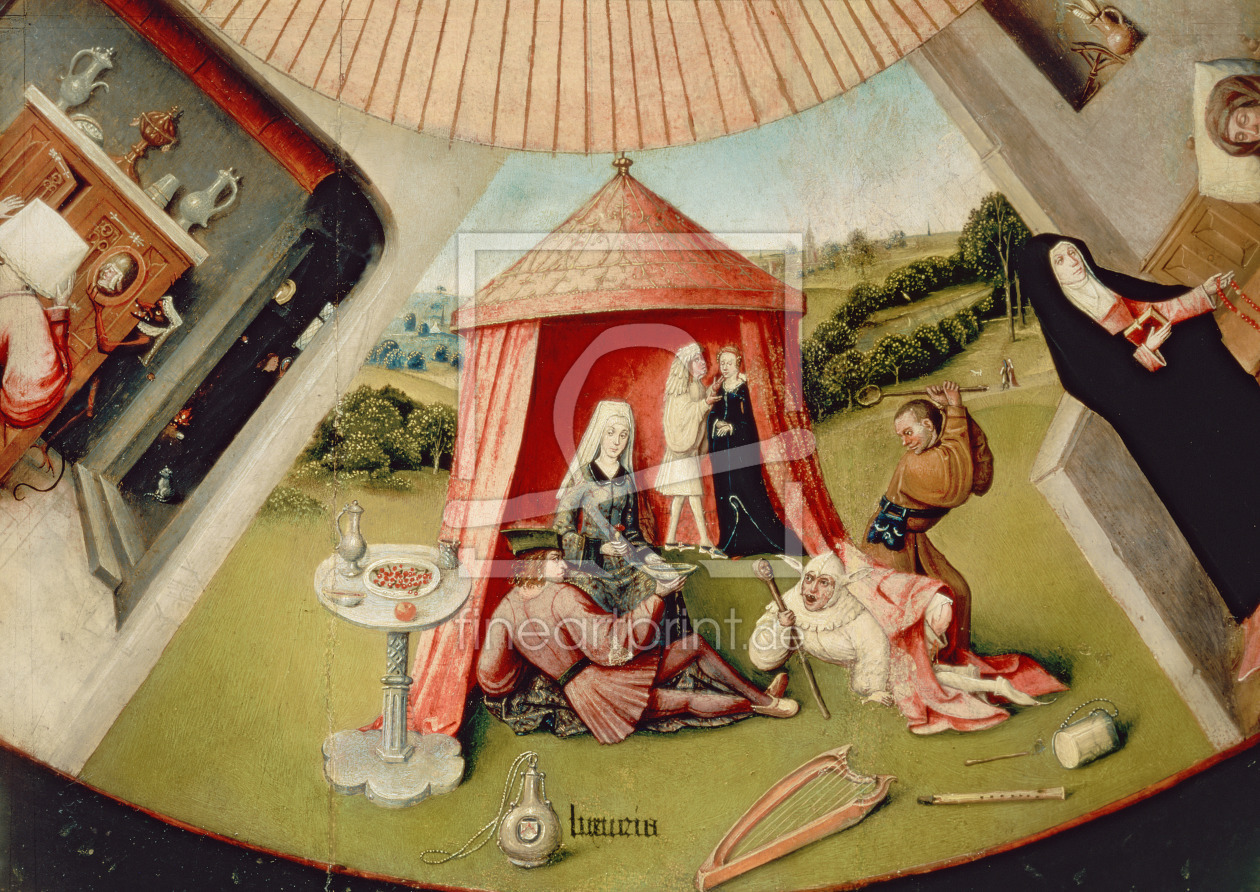 Bild-Nr.: 31000075 Luxury, detail from The Table of the Seven Deadly Sins and the Four Last Things, erstellt von Bosch, Hieronymus