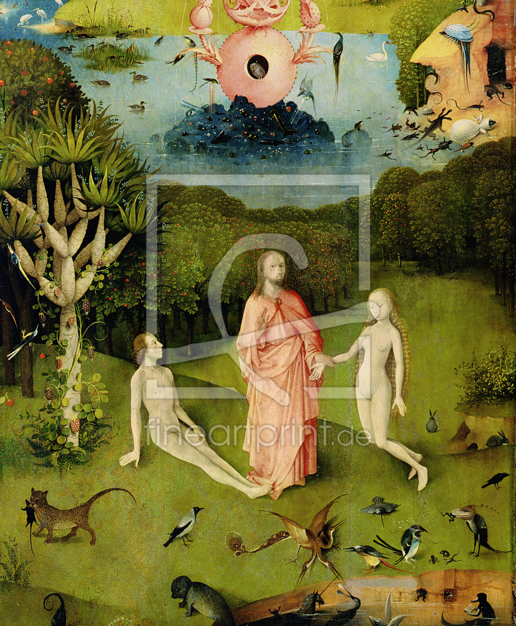Bild-Nr.: 31000087 The Garden of Earthly Delights: The Garden of Eden, left wing of triptych, c.150 erstellt von Bosch, Hieronymus