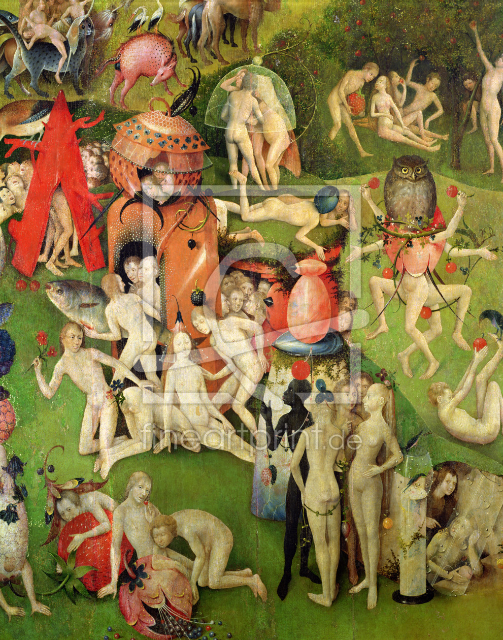 Bild-Nr.: 31000092 The Garden of Earthly Delights: Allegory of Luxury, central panel of triptych, c erstellt von Bosch, Hieronymus