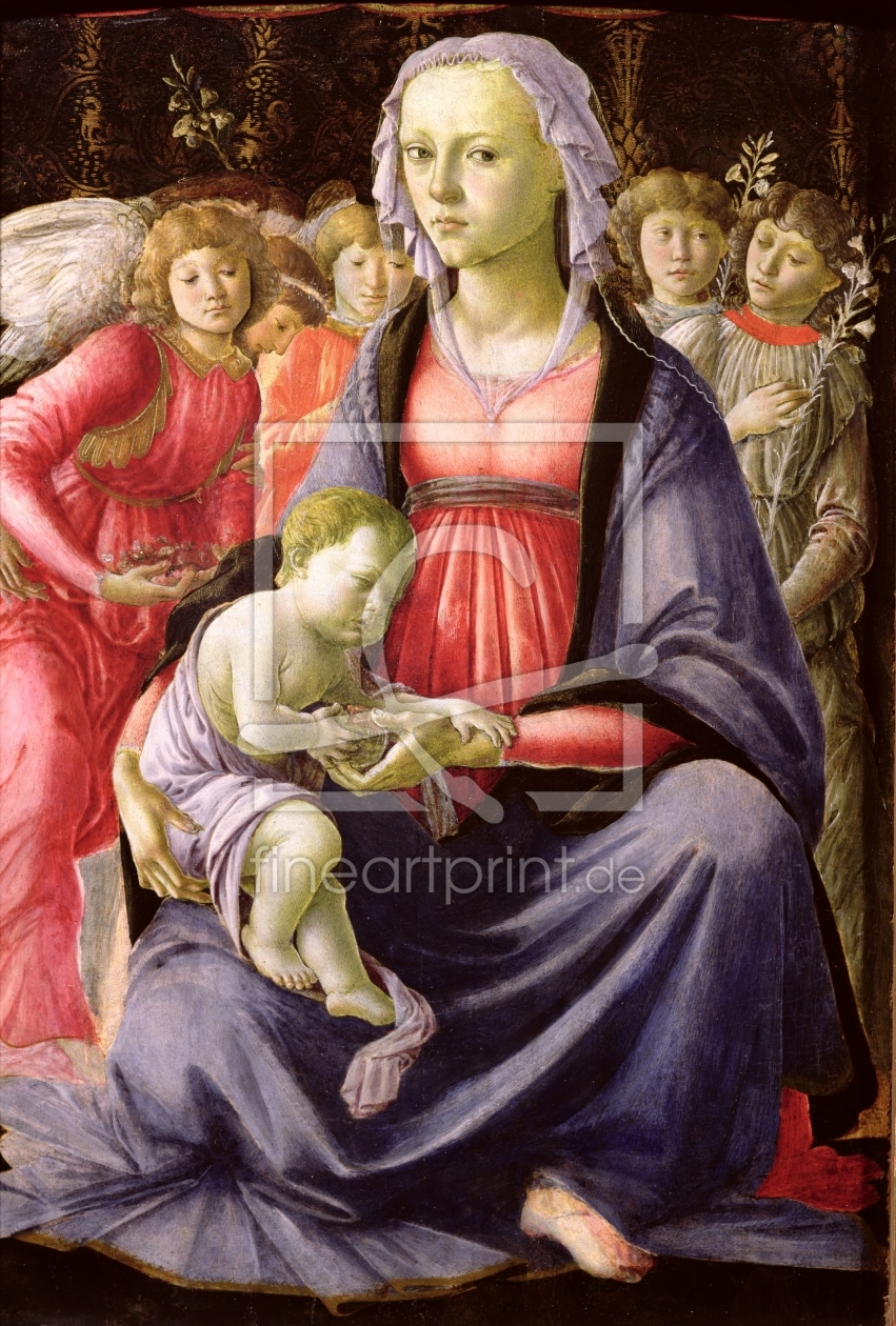 Bild-Nr.: 31000108 The Virgin and Child surrounded by Five Angels erstellt von Botticelli, Sandro