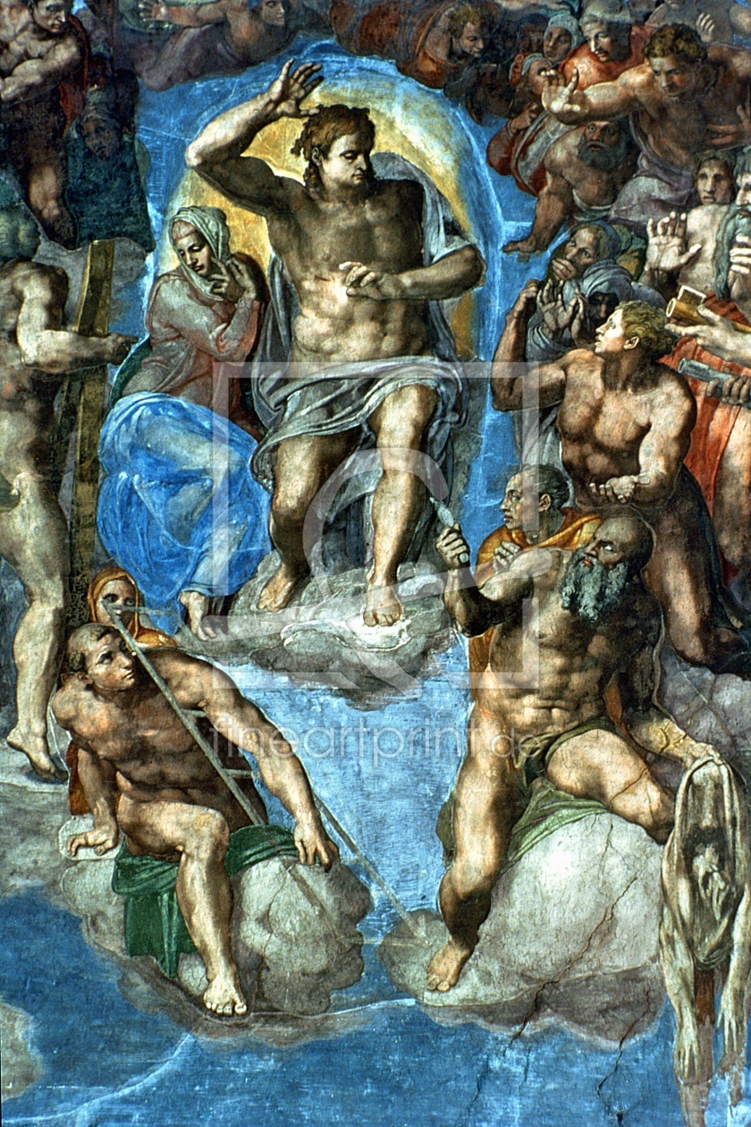 Bild-Nr.: 31000130 Christ, detail from 'The Last Judgement', in the Sistine Chapel, 16th century wi erstellt von Buonarroti, Michelangelo (Michelangelo di Lodovico Buonarroti Simoni)