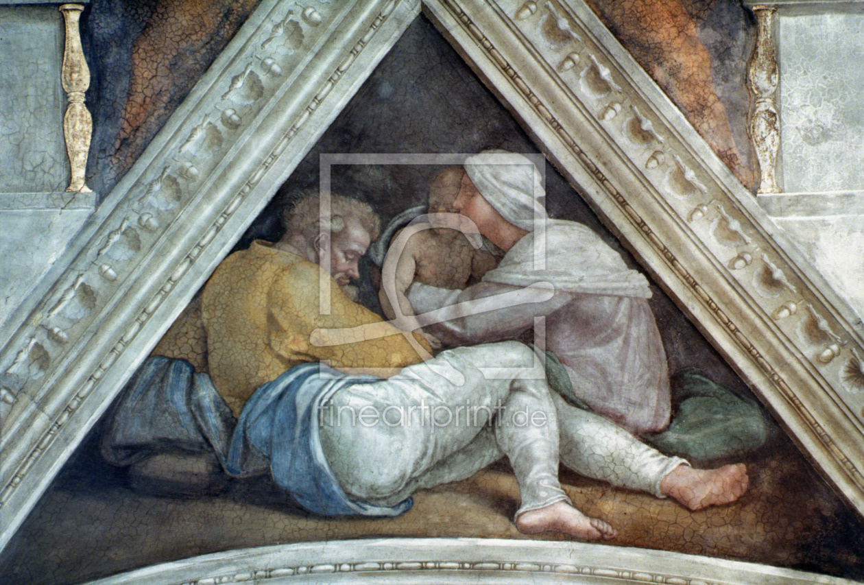 Bild-Nr.: 31000136 Sistine Chapel Ceiling: The Ancestors of Christ erstellt von Buonarroti, Michelangelo (Michelangelo di Lodovico Buonarroti Simoni)