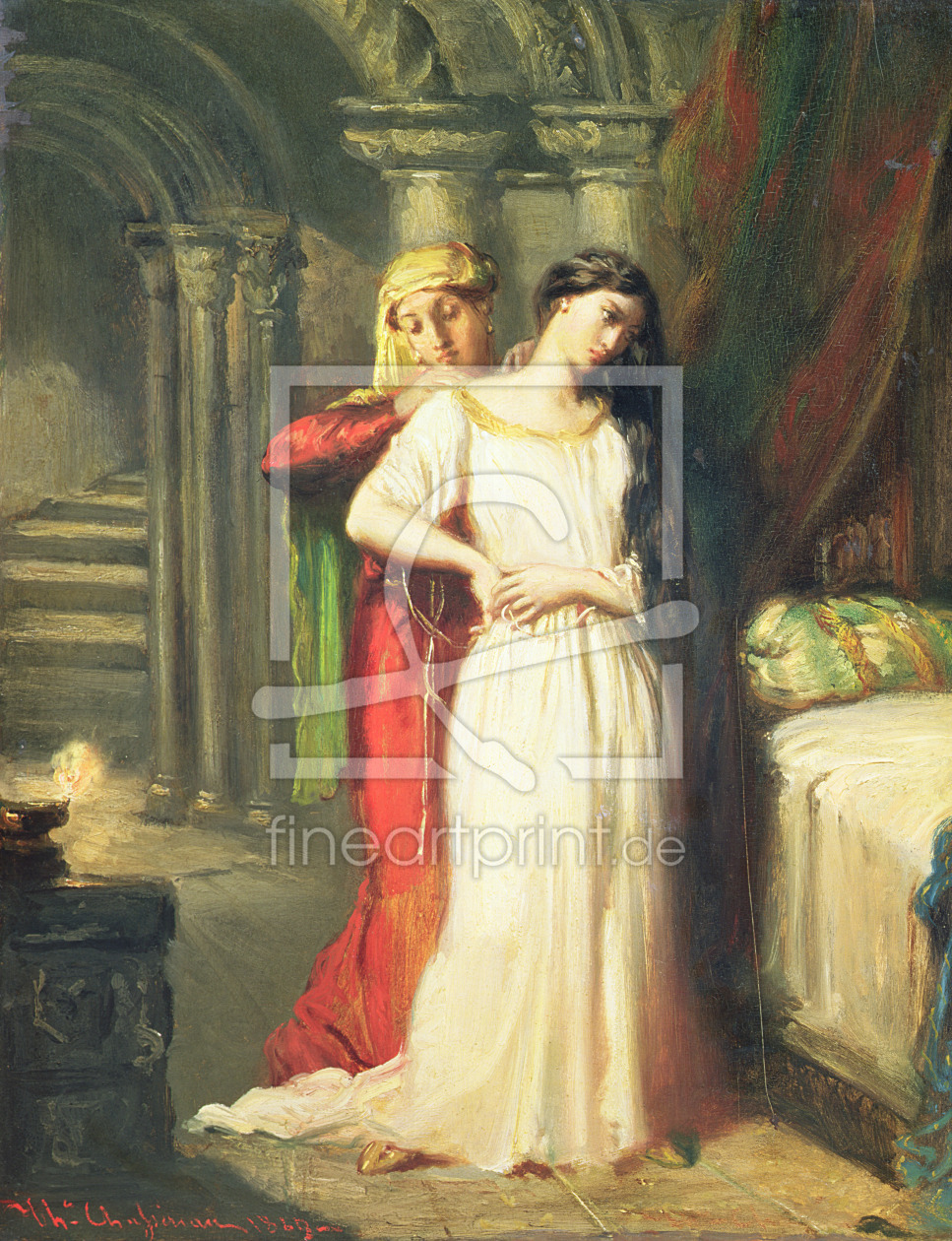 Bild-Nr.: 31000195 Desdemona Retiring to her Bed, 1849 erstellt von Chasseriau, Theodore