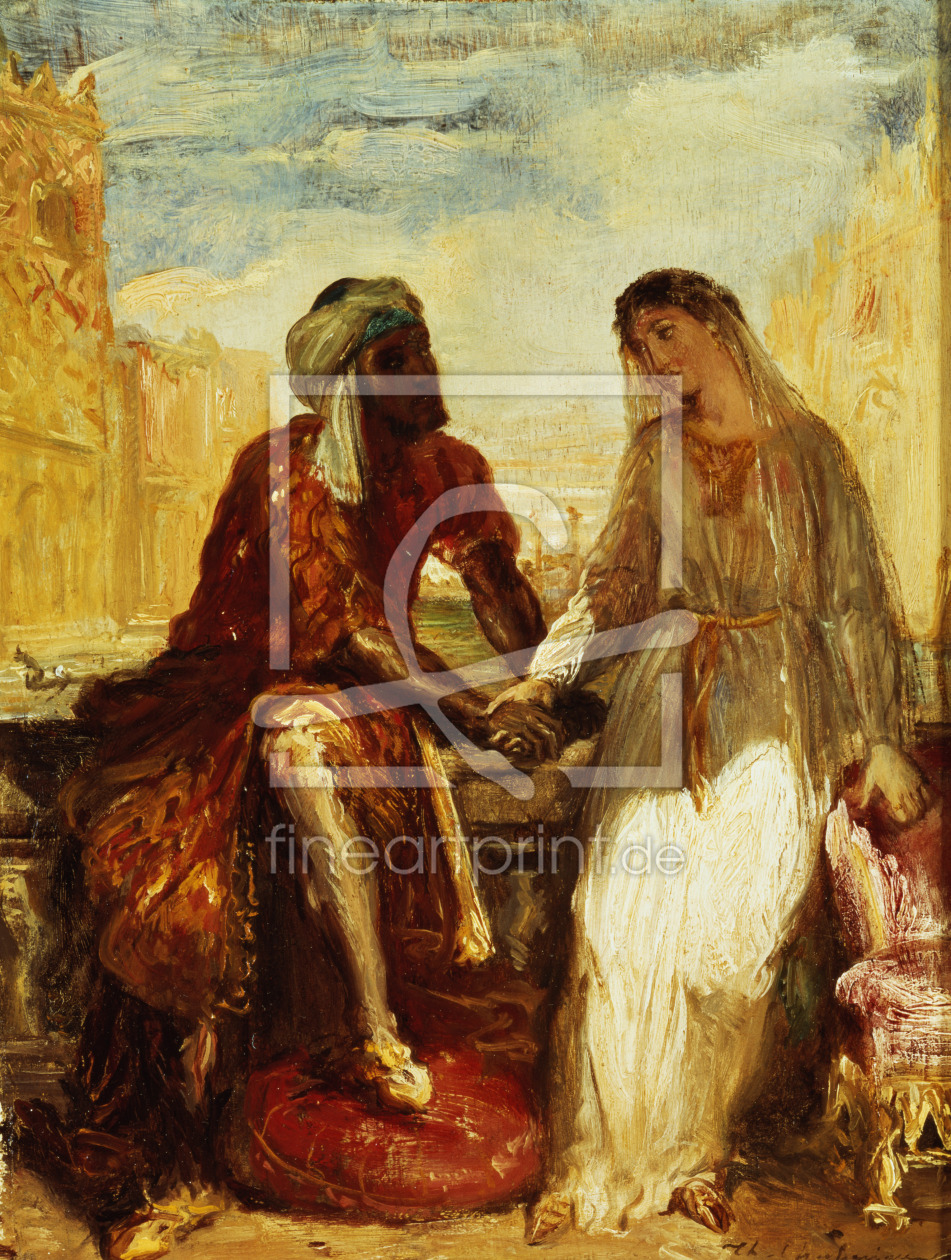 Bild-Nr.: 31000201 Othello and Desdemona in Venice, 1850 erstellt von Chasseriau, Theodore
