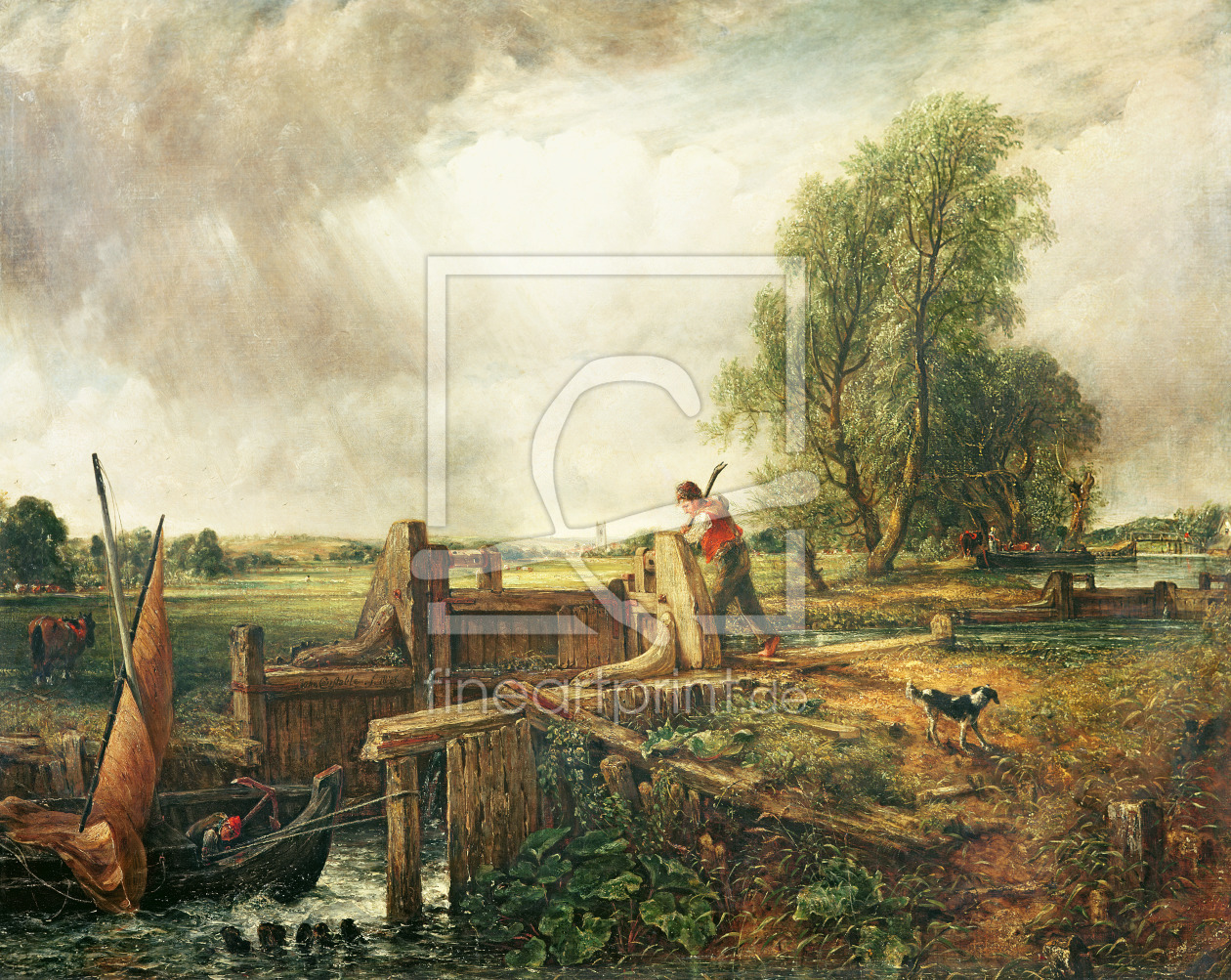 Bild-Nr.: 31000220 A Boat Passing a Lock erstellt von Constable, John