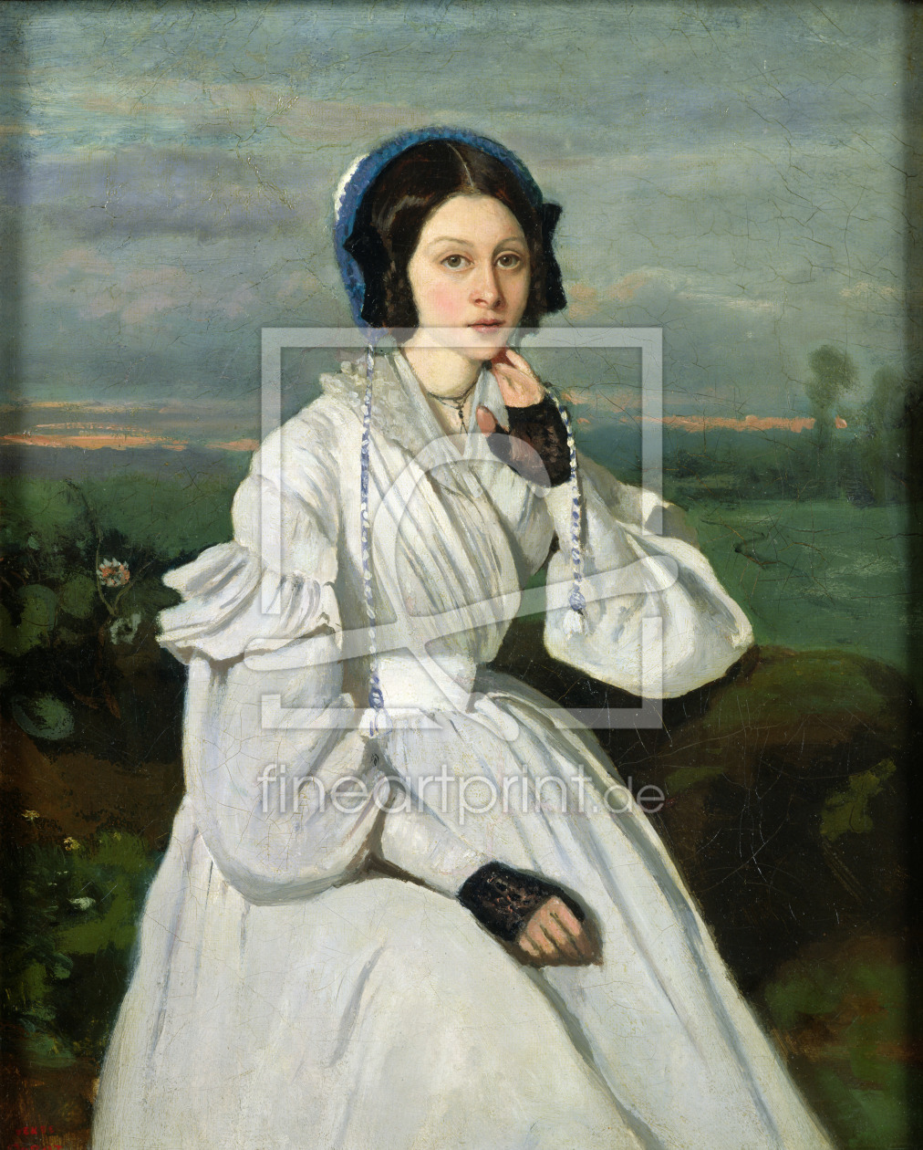 Bild-Nr.: 31000261 Portrait of Louise Claire Sennegon, future Madame Charmois, 1837 erstellt von Corot, Jean Baptiste Camille