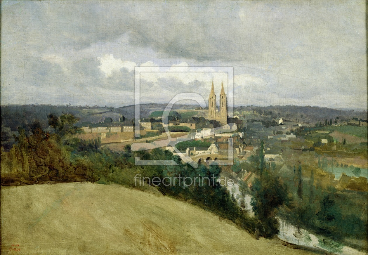Bild-Nr.: 31000272 General View of the Town of Saint-Lo, c.1833 erstellt von Corot, Jean Baptiste Camille