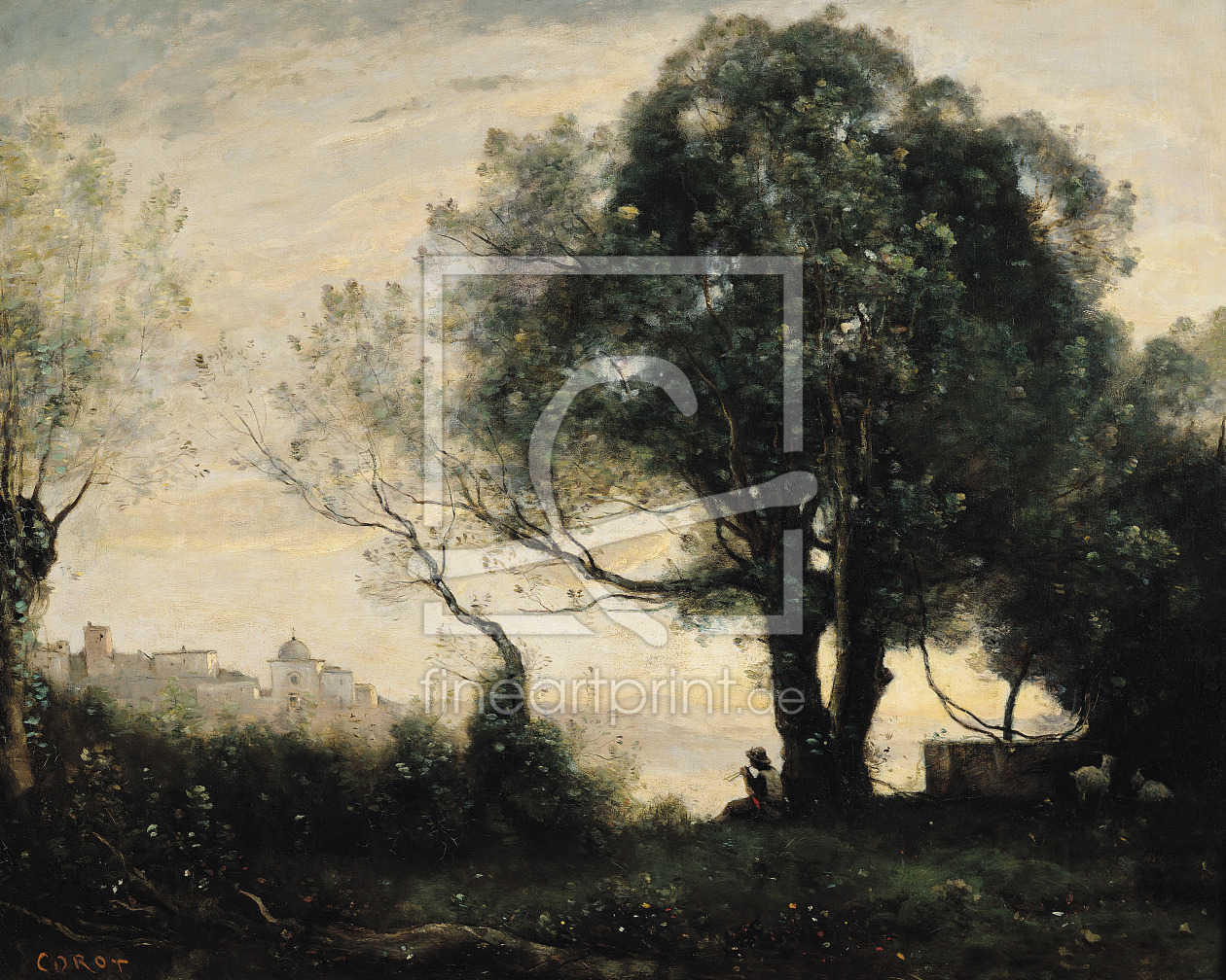 Bild-Nr.: 31000282 Souvenir of Castel Gandolfo erstellt von Corot, Jean Baptiste Camille