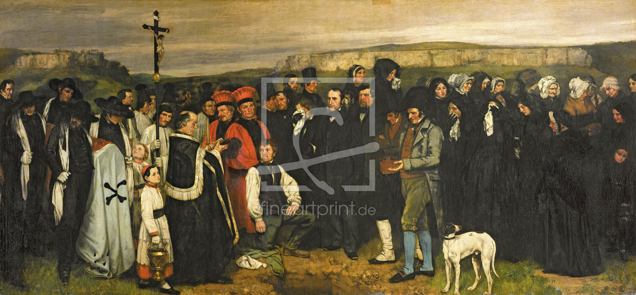 Bild-Nr.: 31000290 Burial at Ornans, 1849-50 erstellt von Courbet, Gustave