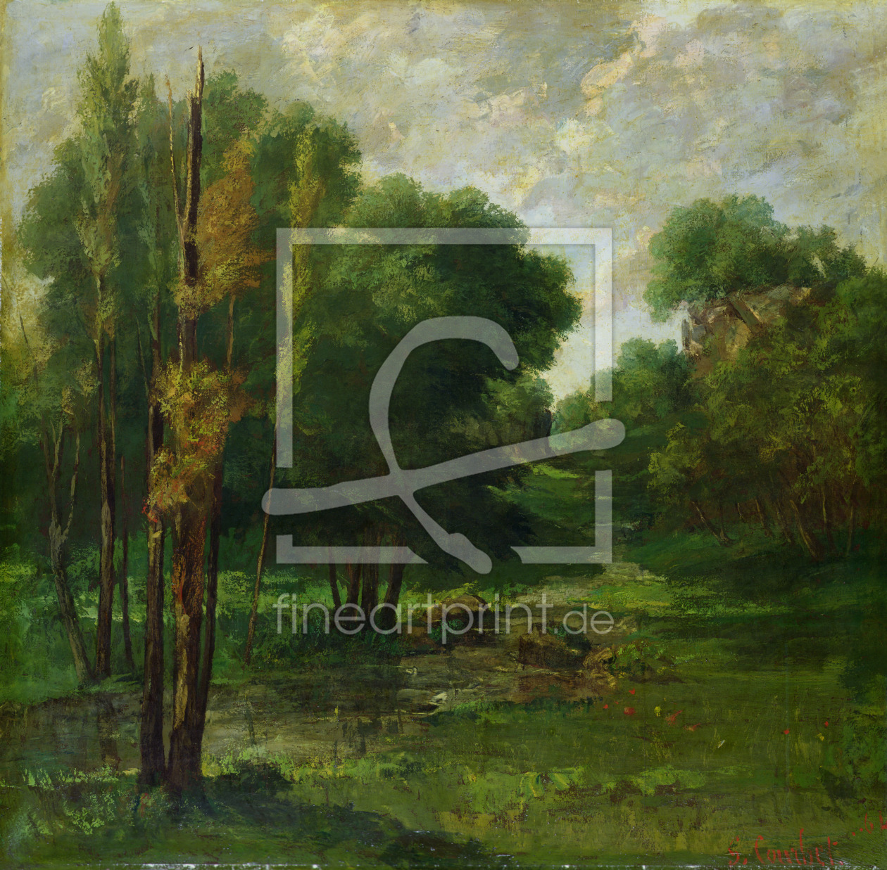Bild-Nr.: 31000307 Forest Landscape, 1864 erstellt von Courbet, Gustave