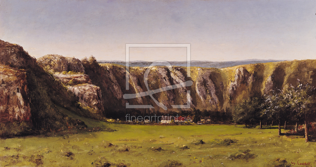 Bild-Nr.: 31000309 Rocky landscape near Flagey erstellt von Courbet, Gustave