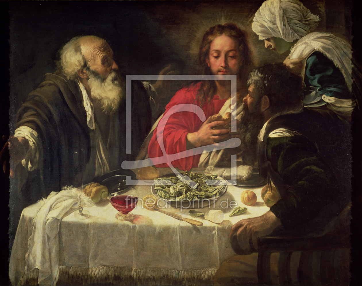 Bild-Nr.: 31000330 The Supper at Emmaus, c.1614-21 erstellt von da Caravaggio, Michelangelo Merisi