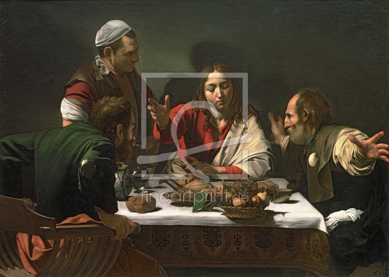 Bild-Nr.: 31000331 The Supper at Emmaus, 1601 erstellt von da Caravaggio, Michelangelo Merisi