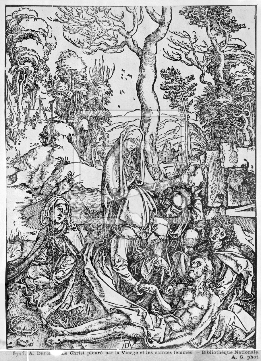 Bild-Nr.: 31000377 Christ mourned by the Virgin and the female Saints, from 'The Great Passion' ser erstellt von Dürer, Albrecht