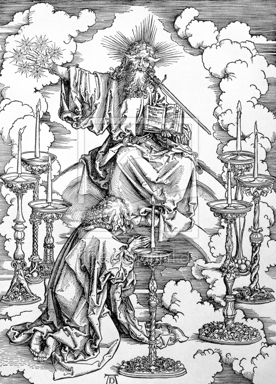 Bild-Nr.: 31000388 The Vision of The Seven Candlesticks from the 'Apocalypse' or 'The Revelations o erstellt von DÃ¼rer, Albrecht