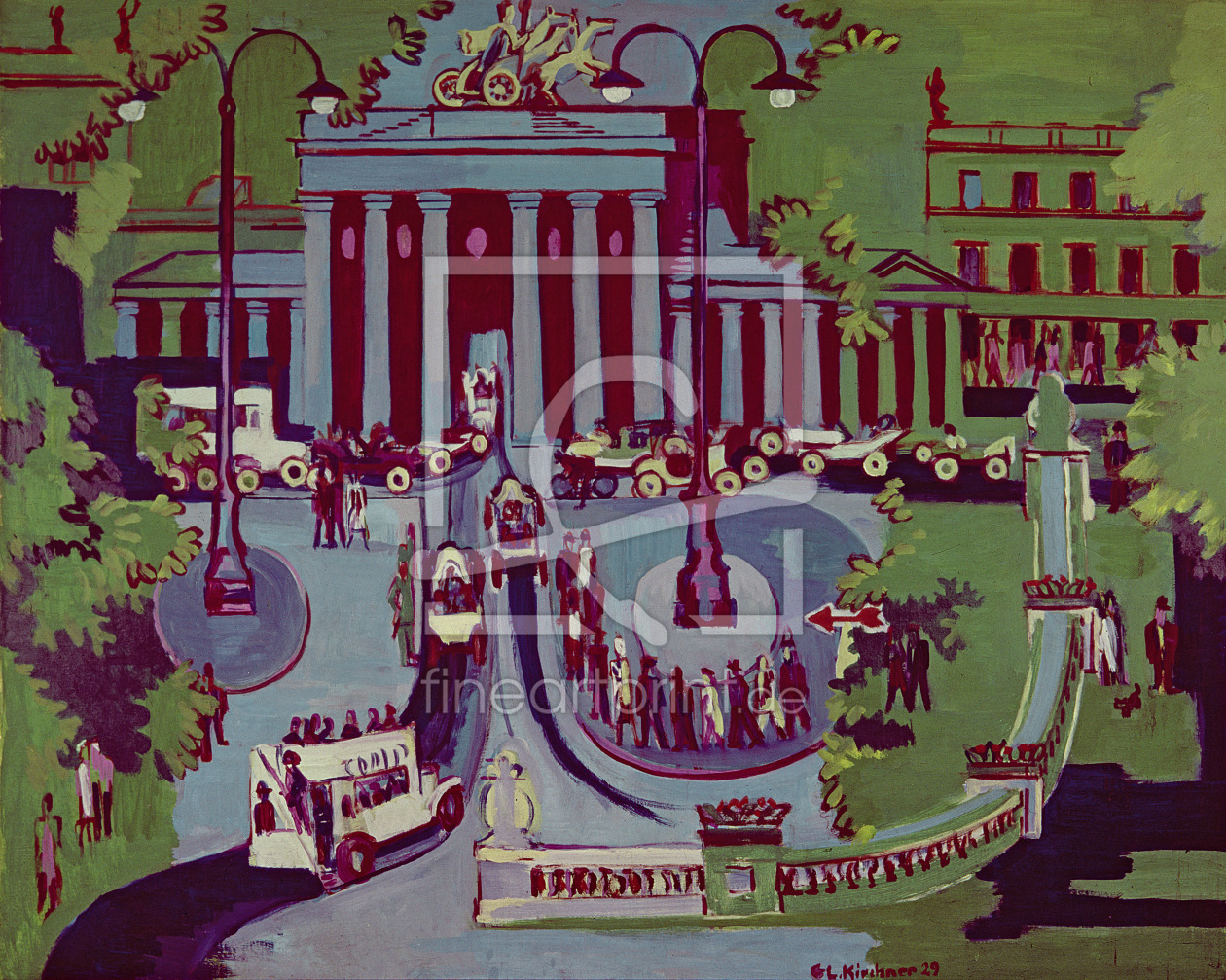 Bild-Nr.: 31000397 The Brandenburg Gate, Berlin, 1929 erstellt von Ernst Ludwig Kirchner