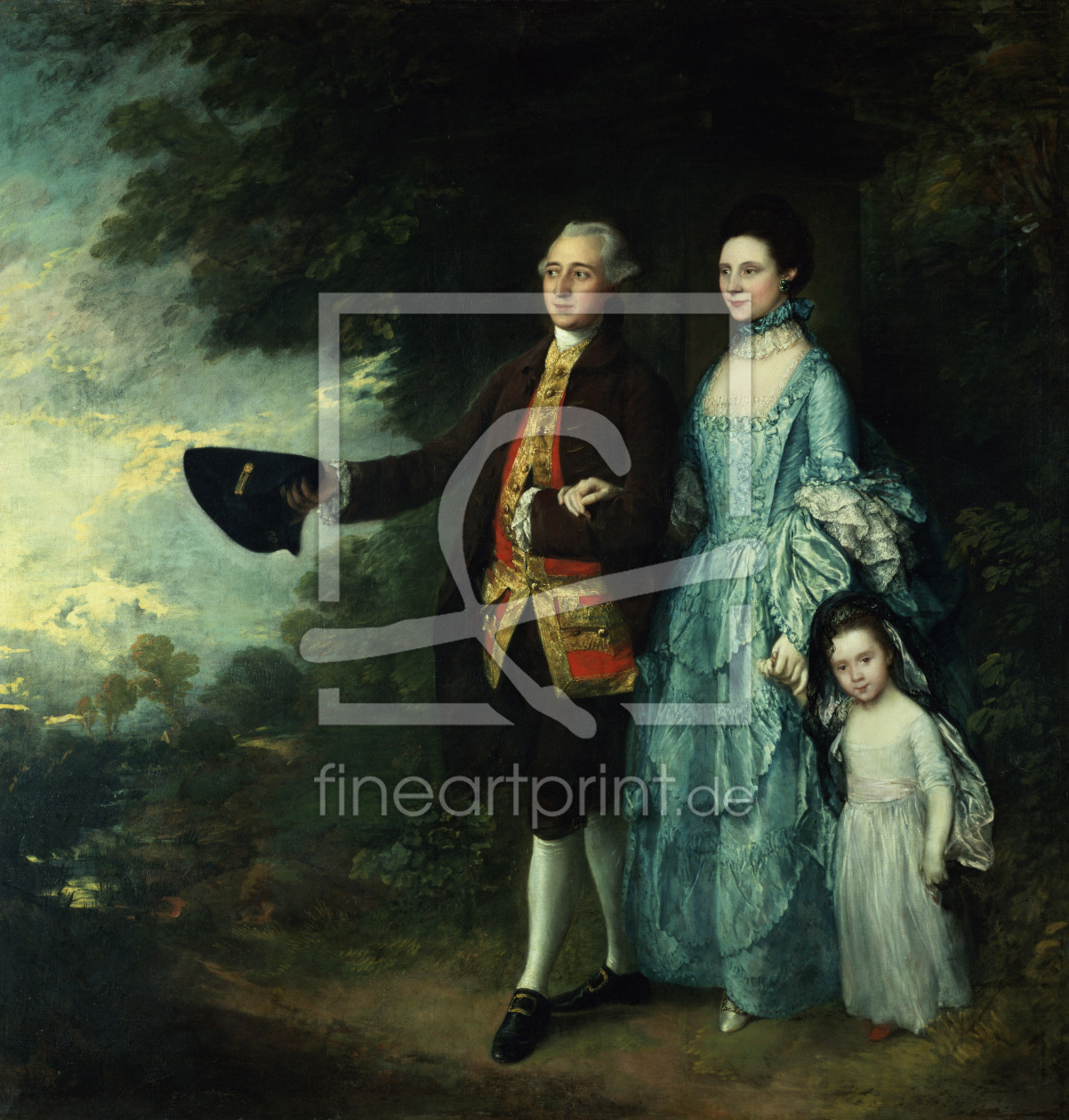 Bild-Nr.: 31000444 Mr. and Mrs. George Byam and their eldest daughter, Selina, c.1764 erstellt von Gainsborough, Thomas