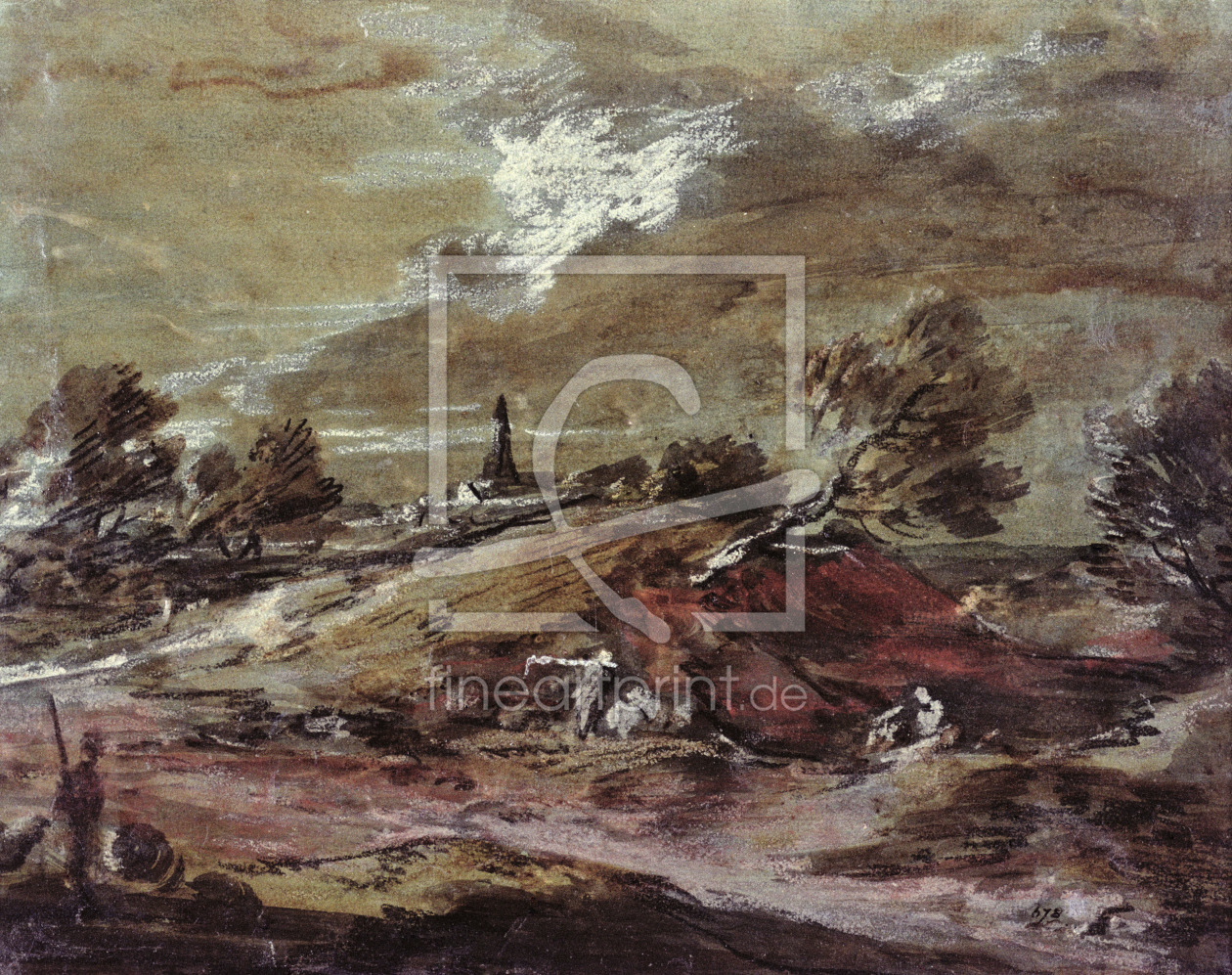 Bild-Nr.: 31000457 Landscape: Storm Effect, 18th century erstellt von Gainsborough, Thomas