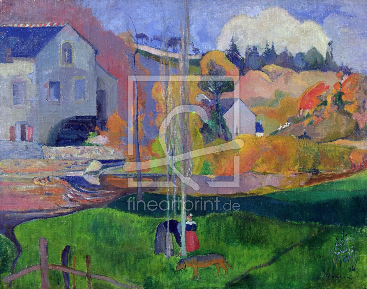 Bild-Nr.: 31000465 Brittany Landscape: the David Mill, 1894 erstellt von Gauguin, Paul