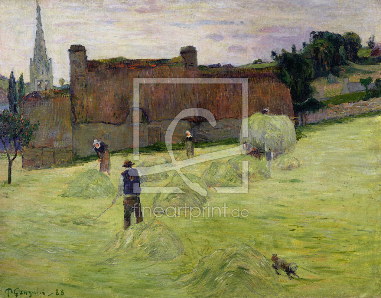 Bild-Nr.: 31000472 Haymaking in Brittany, 1888 erstellt von Gauguin, Paul