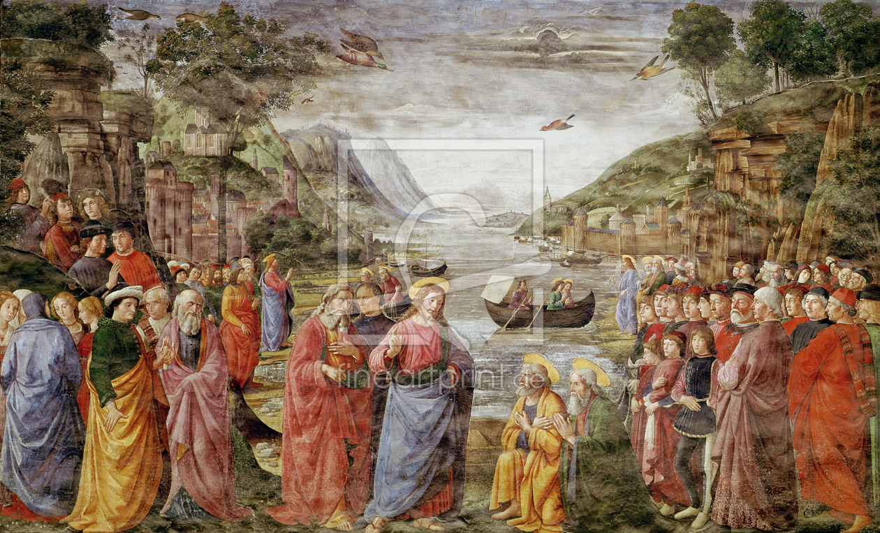 Bild-Nr.: 31000515 The Calling of SS. Peter and Andrew, 1481 erstellt von Ghirlandaio Domenico (Domenico Tommaso Bigordi)