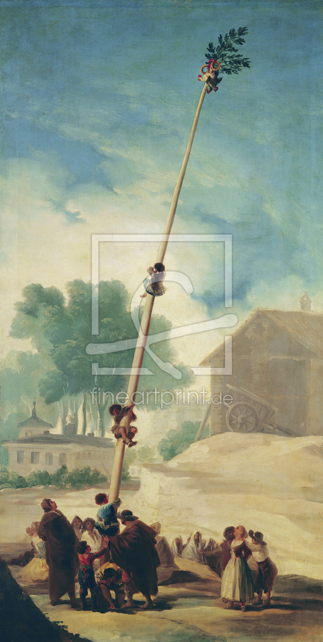 Bild-Nr.: 31000556 The Greasy Pole, 1787 erstellt von Goya, Francisco de